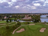 De golfbaan van de Goese Golfclub