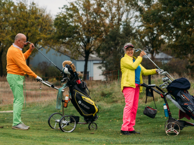 Golfers op de Stippelberg