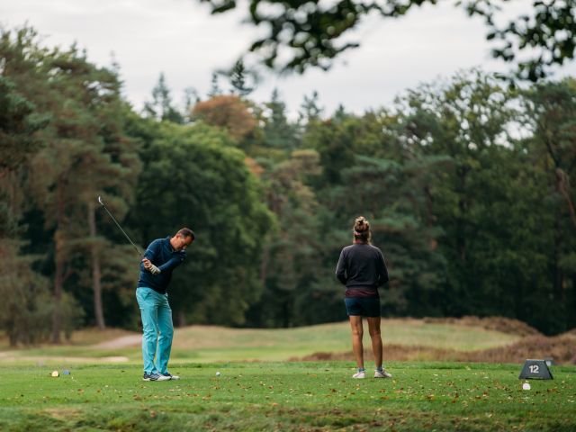 Golfers in de natuur