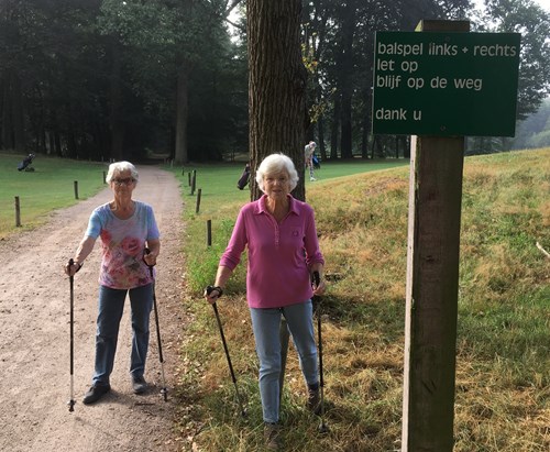 Domnel golfbaan wandelpad