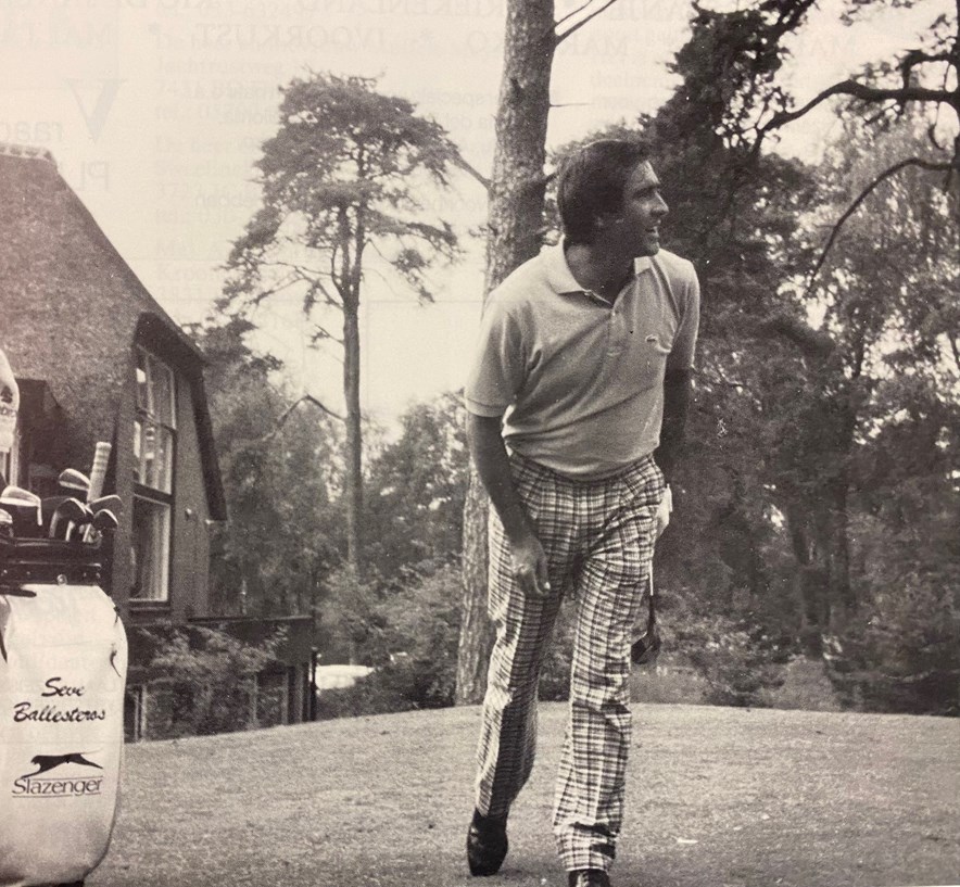 Seve Ballesteros op De Pan in 1989 in een demonstratiewedstrijd