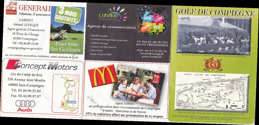 Scorekaart van Golf de Compiègne