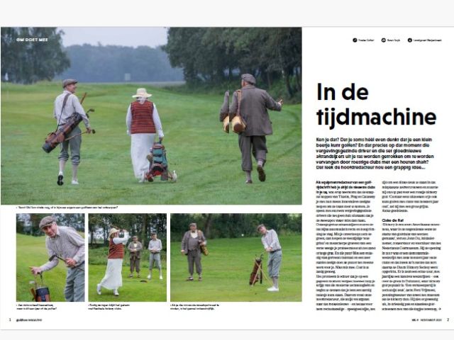 artikel in Golfers Magazine over hickory golf