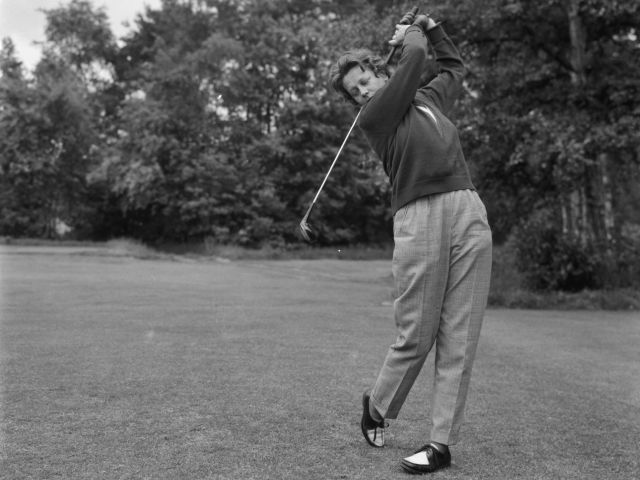 Annelies Eschauzier in het Dameskampioenschap van 1961