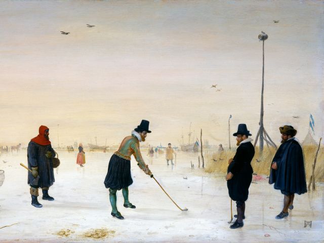 1625_Hendrick Avercamp, Colfspelers op het ijs