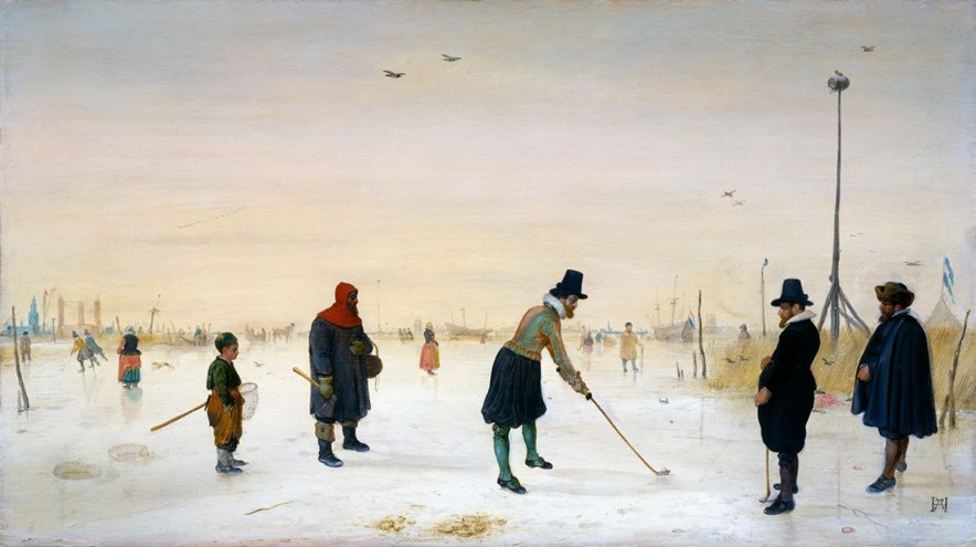 1625_Hendrick Avercamp, Colfspelers op het ijs
