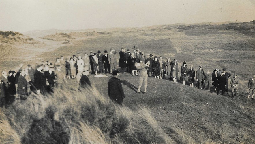 Jan Blansjaar op hole 15 van de Kennemer 1928