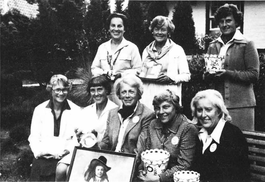 . Prijswinnaars van het dameskampioenschap 1980 op GC De Dommel