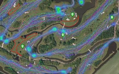 Whizzgolf-data gevisualeerd