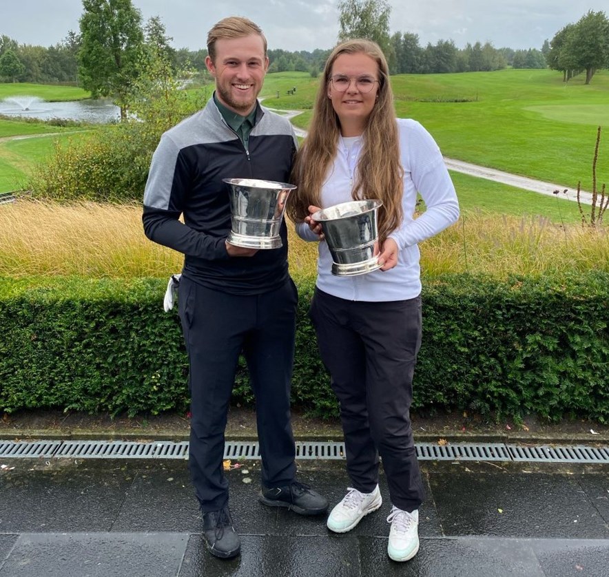 2021 NK golfers met een beperking Daphne van Houten en Harry van der Valk