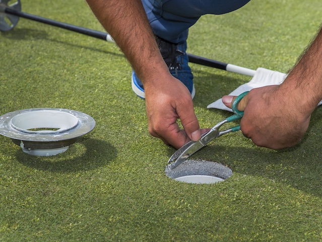the international klm open greenkeeping hole steken