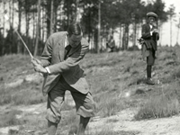 Gerry del Court van Krimpen op de Rosendaelsche Golfclub 1916