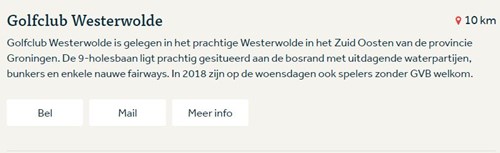 caddie baangegevens clubprofiel aanpassen