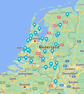 Golfstart locaties google maps