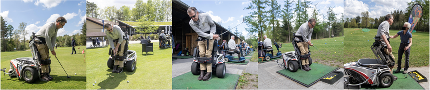 Jan Dunnewind golft dankzij een paragolfer bij golfclub De Hooge Graven