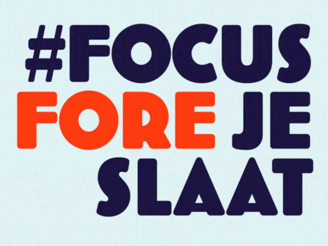 Focus fore je slaat