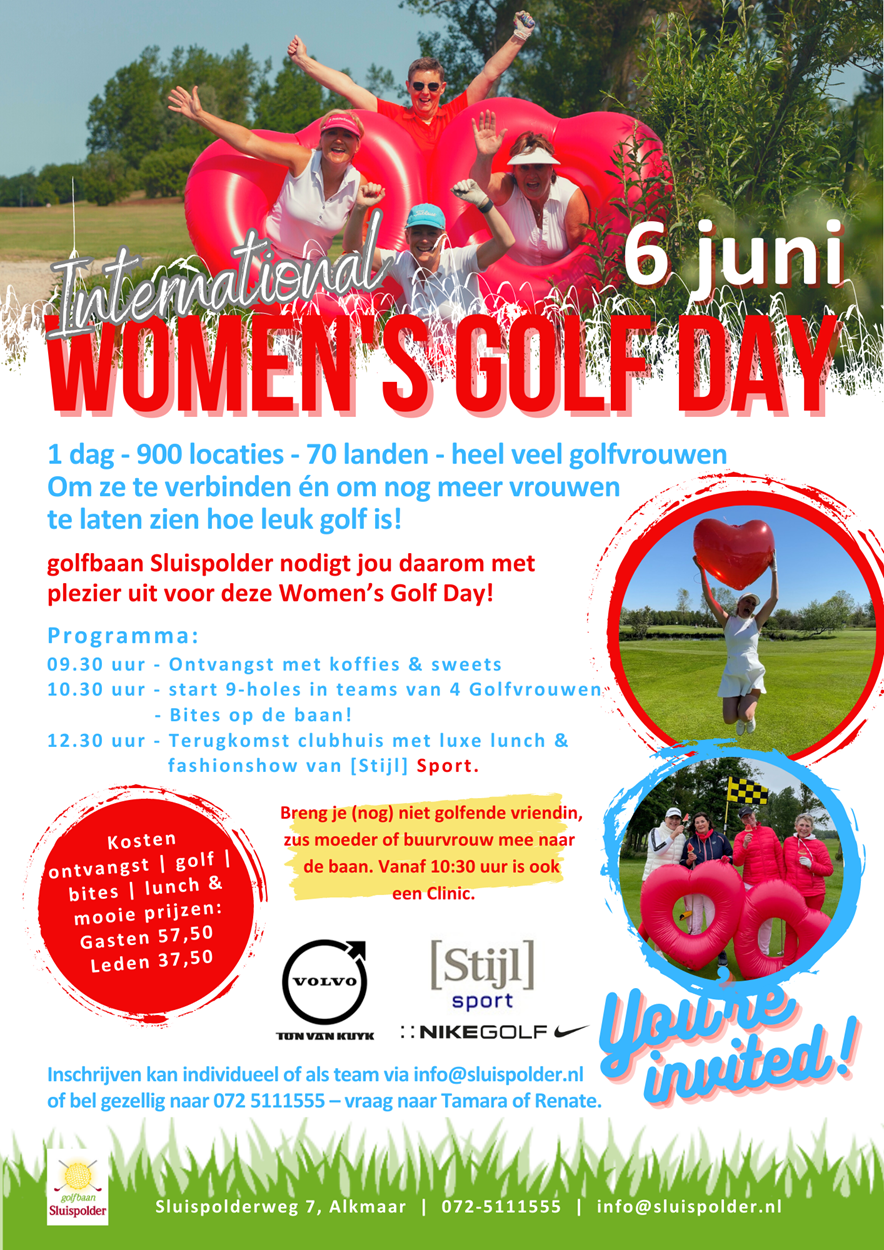 poster Women's Golf Day op Sluispolder