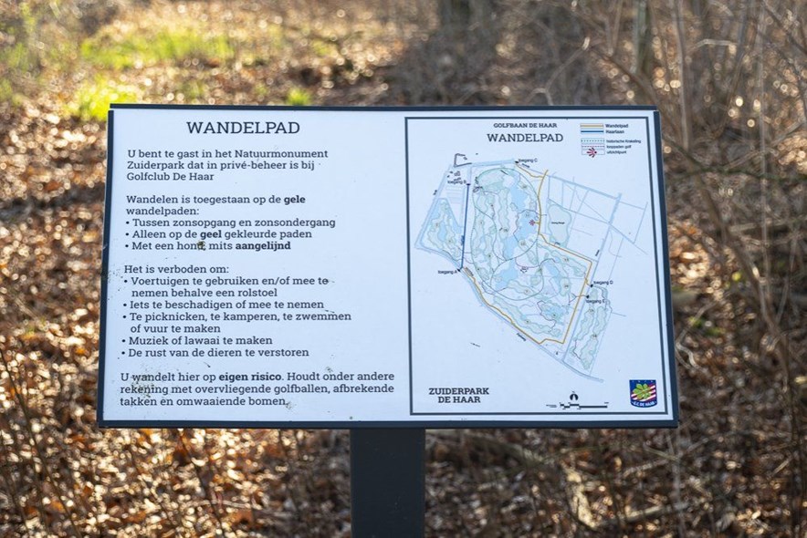 Wandelpad op Golfclub De Haar