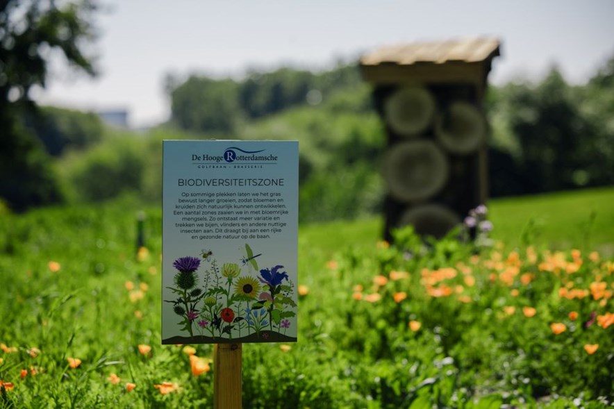 Biodiversiteitszone op golfbaan
