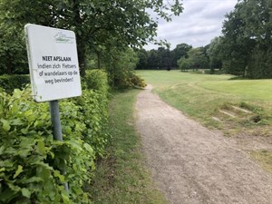 Wandelpad op Golfbaan de Gulbergen