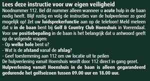 Veiligheidsinstructies op de scorekaart