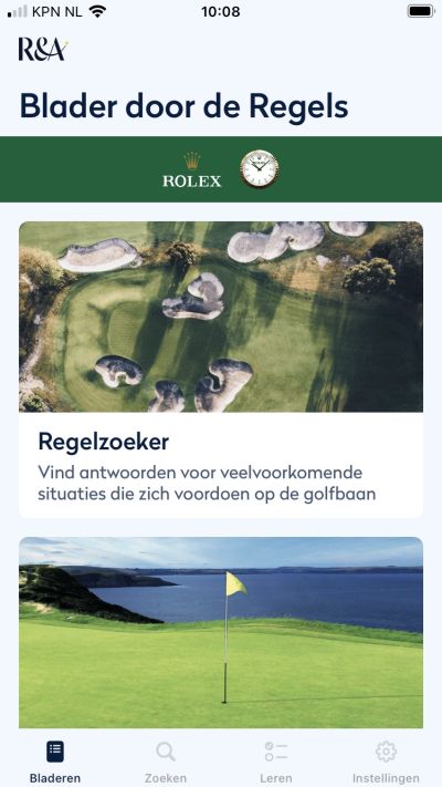 de regel app van de R&A