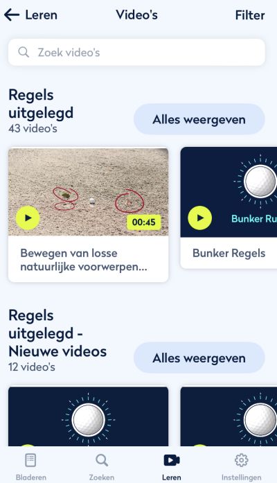 De regelapp van de R&A