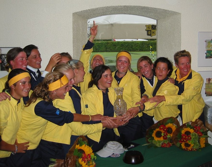 Dewi Schreefel in de Junior Solheim Cup van 2003