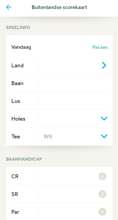 whs buitenlandse kaart app golfnl